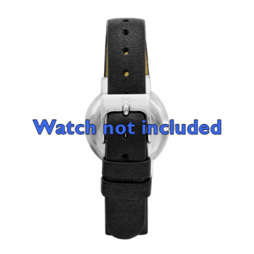Watch strap Skagen SKW2193 Leather Black 14mm